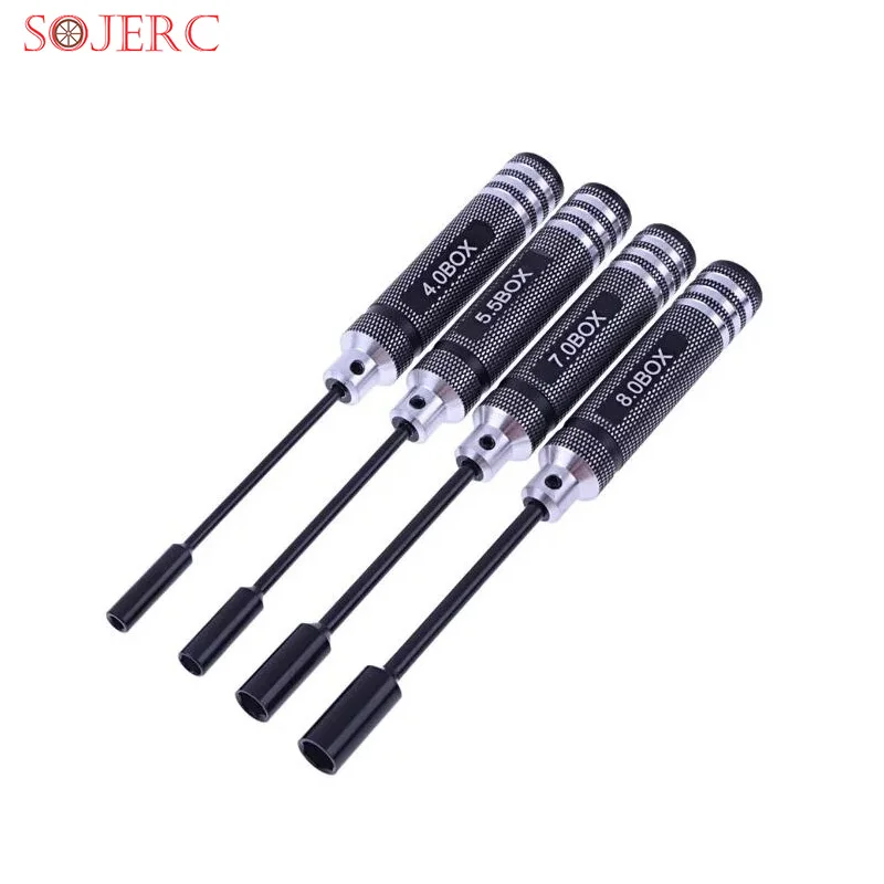 

Алюминий Сплав Шестигранная отвертка инструмент гаечный ключ для RC автомобиль гайка ступицы 4,5/5,5/7,0/8,0 мм M4 гайка колеса погрузочно-разгрузо...