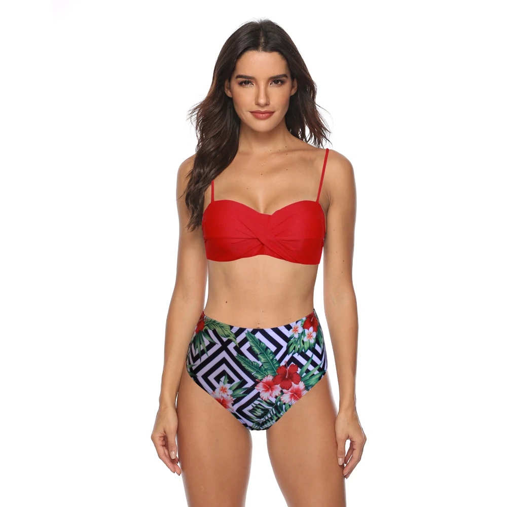Tengweng 2020 Новый пуш ап бикини женский купальник с высокой талией сексуальный набор
