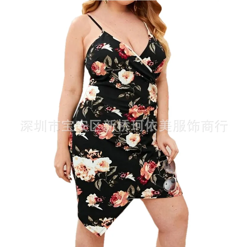 

Summer Women's Dress 2021 plus size Sexy dress sleeveless Casual Low cut Backless Sling dresse Party Short dresse mini skirt