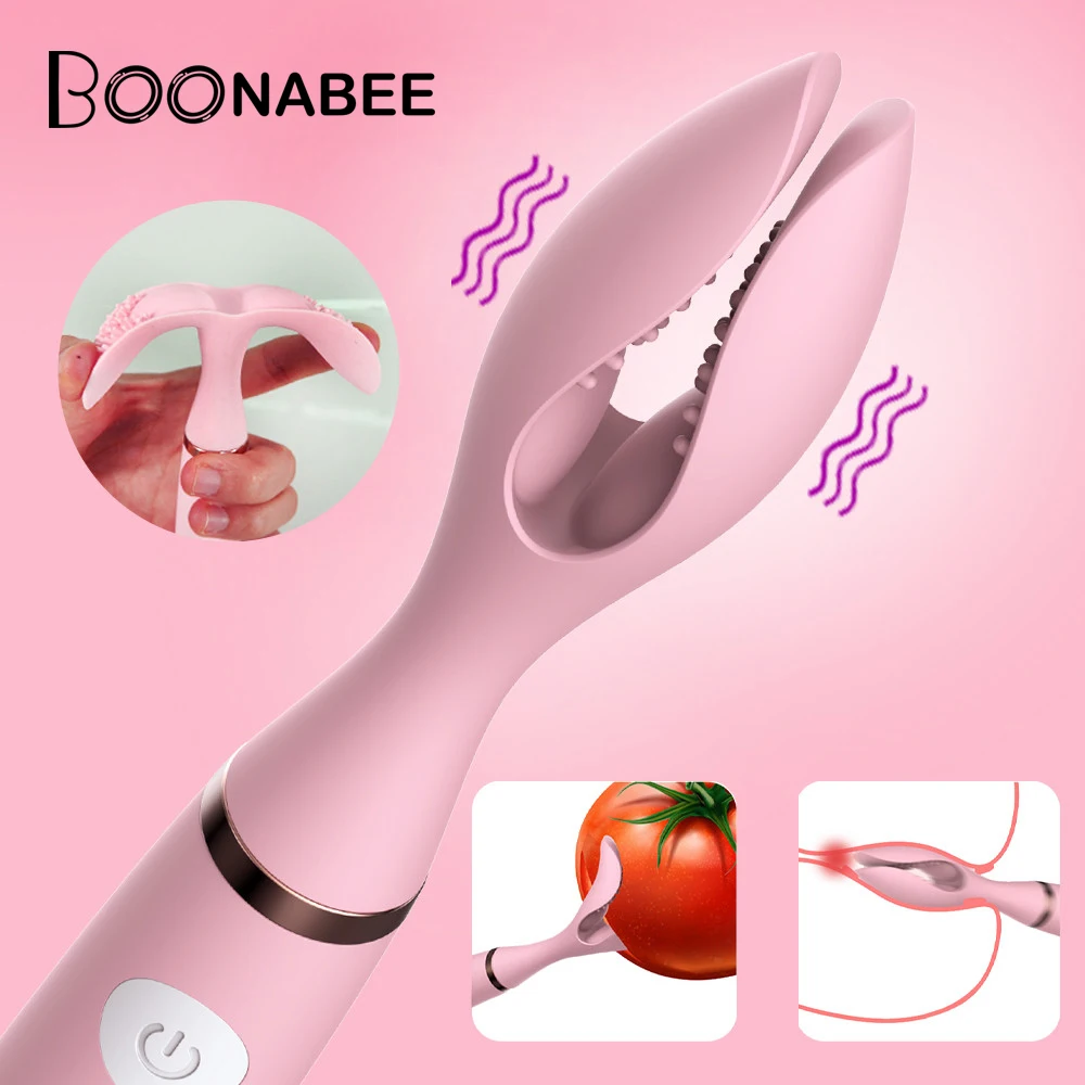 Женский Вибратор с двумя зажимами 12 режимов | Красота и здоровье