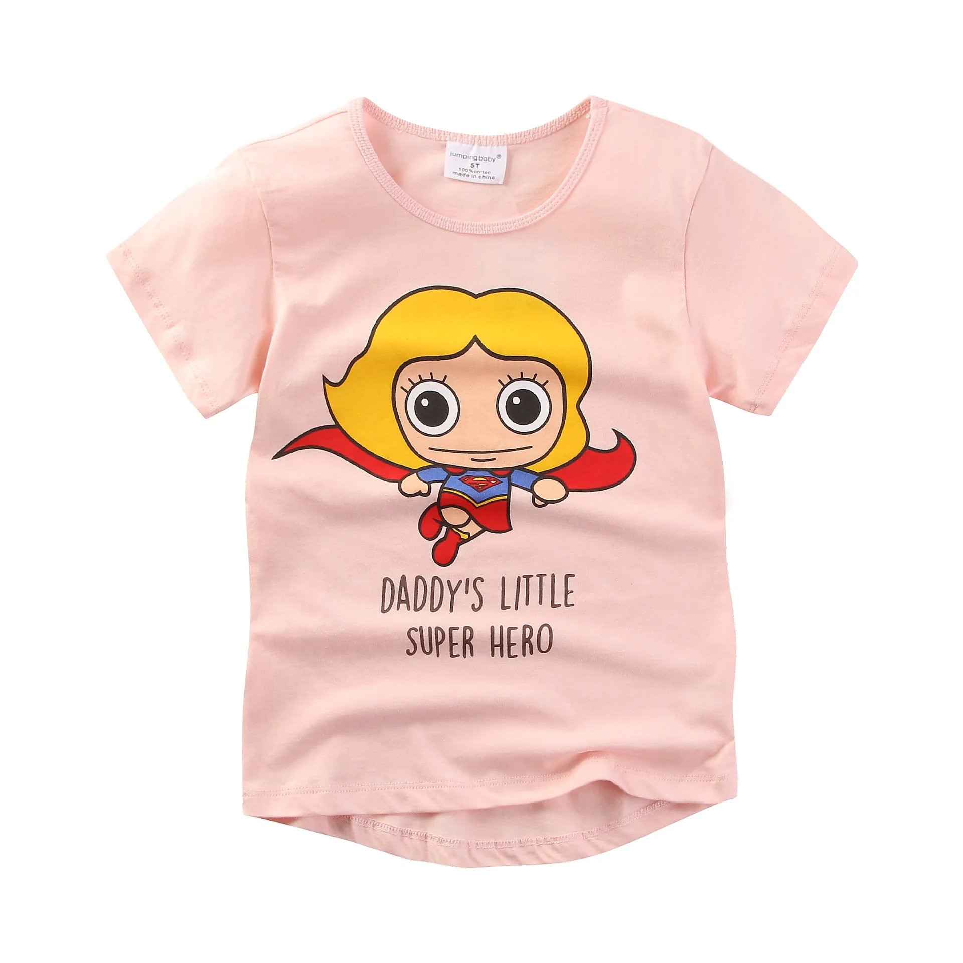 T7037 Jumpingbaby/ г. Футболка для мальчиков; Детские футболки; летние топы; футболки для девочек; koszulka Tracktor koszulki meskie roupa menina Enfant - Цвет: T7037