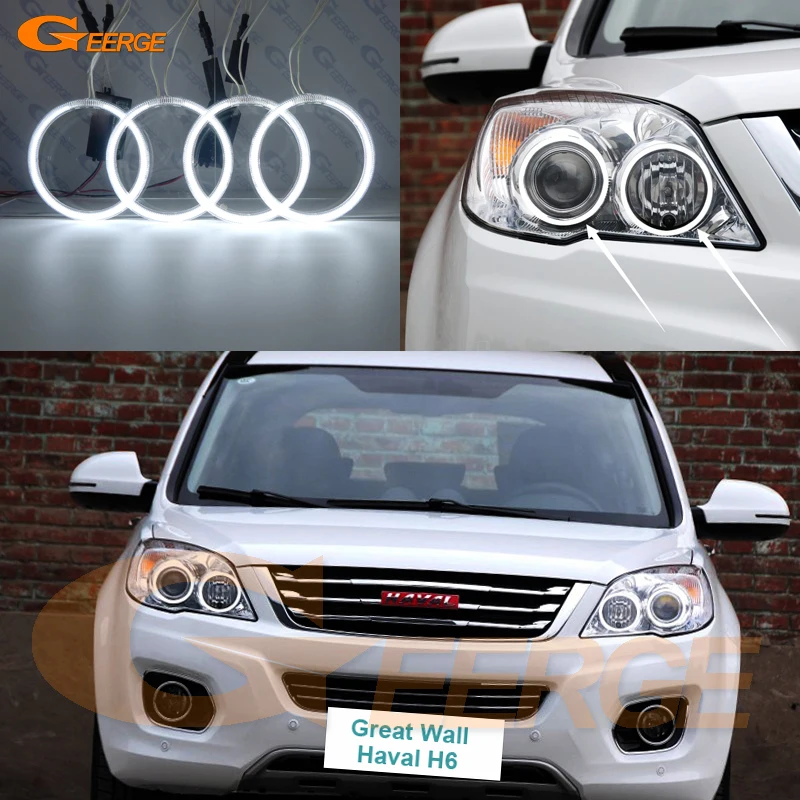 Для Great Wall Haval H6 2011 2012 2013 2014 2015 отличные ультра яркие CCFL ангельские глазки Halo кольца