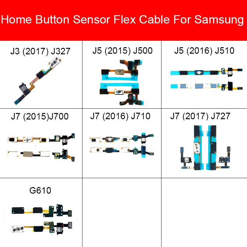 

Home Button+ Earphone Jack Flex Cable For Samsung Galaxy J3 J5 J7 Prime On7 2015 2016 2017 J327 J500 J510 J700 J727 G610 Parts