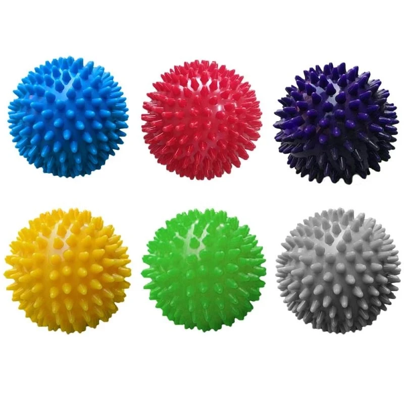 

3-дюймовый массажный мяч с колючим ёжиком, антистрессовый детский и взрослый, сенсорные игрушки для аутизма для особых нужд - упаковка из 2 шт...