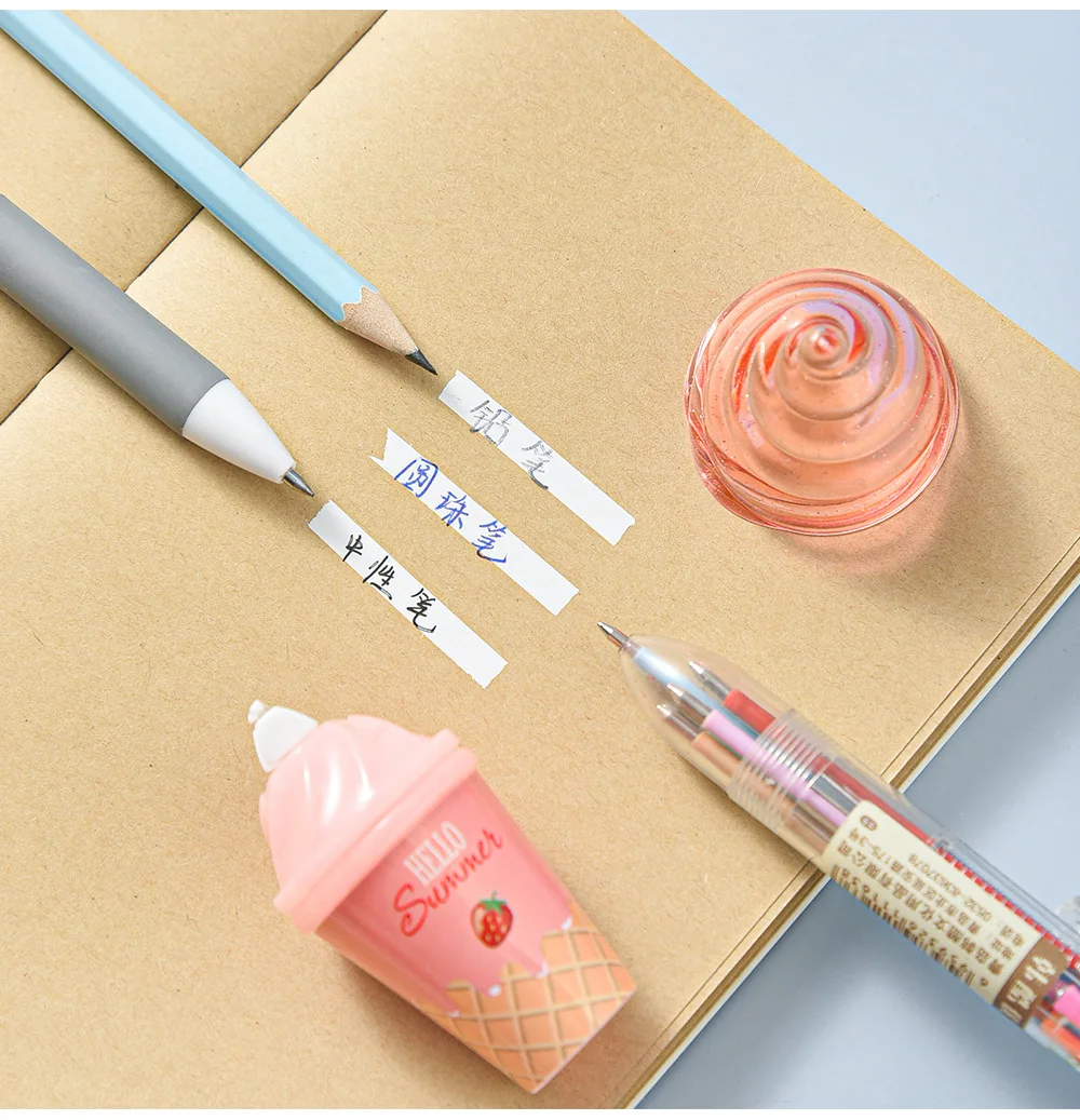 1X очаровательны в стиле мороженное Корректирующая лента школьные канцелярские