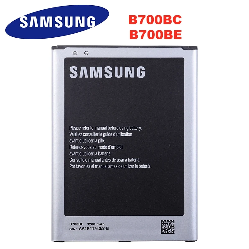 100% Оригинальный аккумулятор B700BE Передняя сенсорная панель для Samsung Galaxy Mega 6 3 i9200