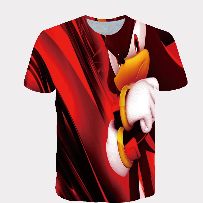 Одежда для мальчиков с суперзвуковым звуковым принтом Забавные футболки 3D