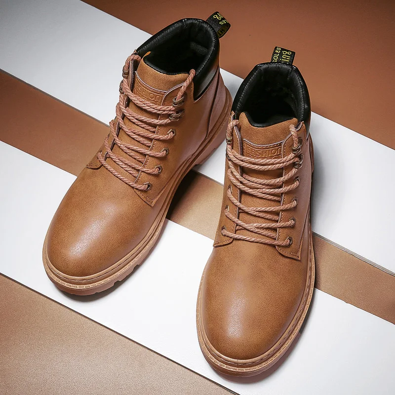 Мужские водонепроницаемые кроссовки Уличная обувь зимние ботинки для мужчин