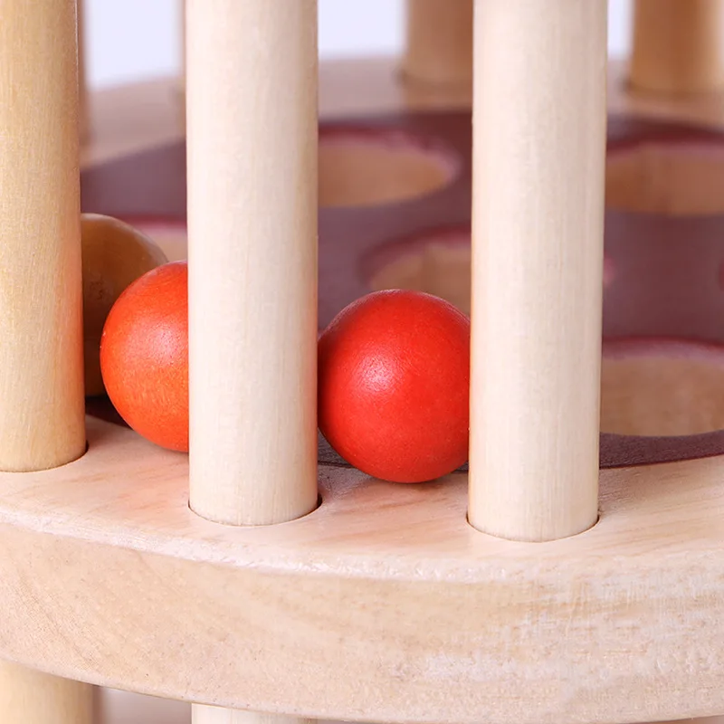 Baby wooden toy rain drops sound Montessori teaching aids early childhood education grip vision hearing training building blocks | Игрушки и