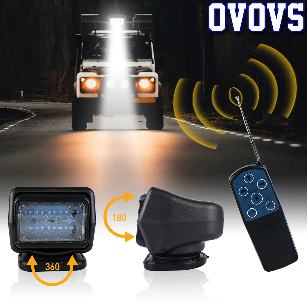 Светодиодный светильник 7 дюймовый 50 Вт с дистанционным управлением вращающийся