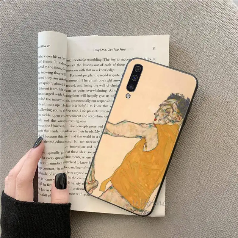 

Egon Schiele Phone Cases For Samsung galaxy S note 7 8 9 10 20 fe edge A 6 10 20 30 50 51 70 lite plus Soft Silicone Funda