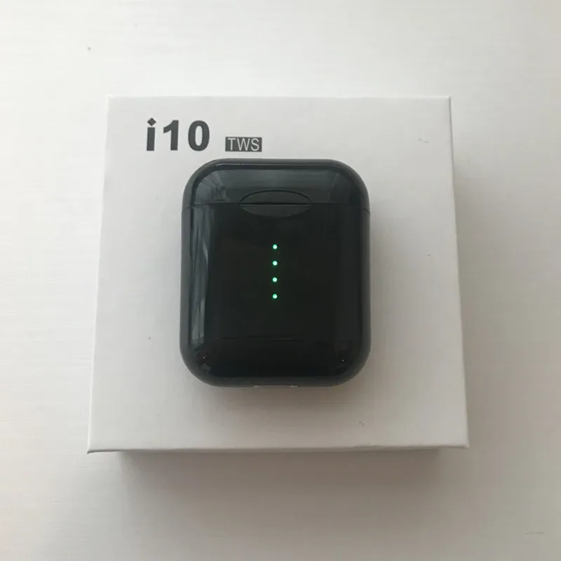 Оригинальные i10 TWS беспроводные наушники Bluetooth 5,0 наушники сенсорное управление Тип C Беспроводная зарядка HiFi Музыка 3D звук наушники