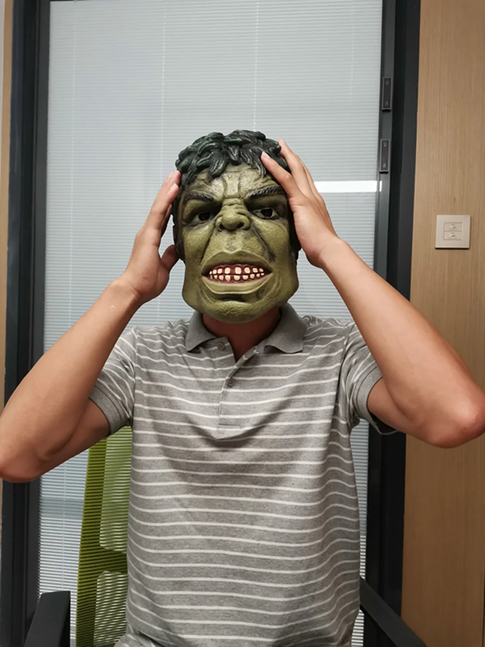 Латексная Маска Халка зеленые гигантские взрослые костюмы для вечевечерние шлем