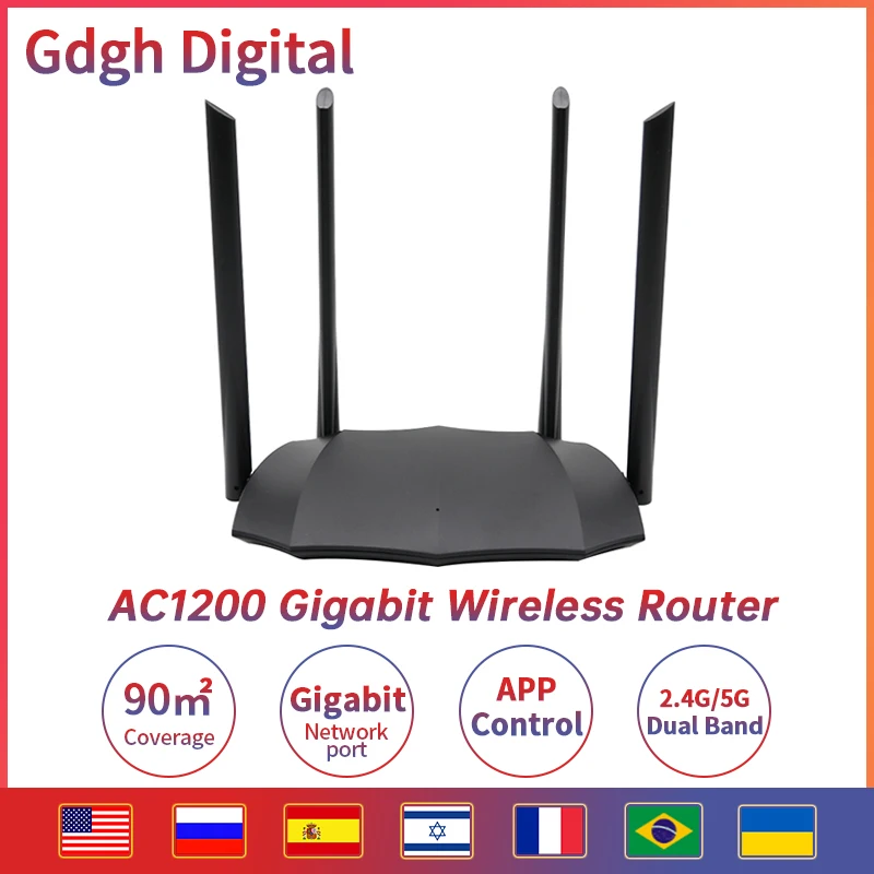 GLVISION GLAC8 AC1200 Беспроводной Wi Fi маршрутизатор Поддержка IPV6 покрытия для дома