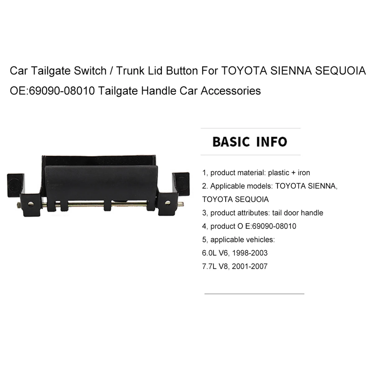 Переключатель для задней двери автомобиля кнопка крышки багажника TOYOTA SIENNA SEQUOIA