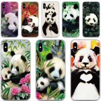 soft silicone art panda phone case for oppo find x2 pro a9 a8 a5 a31 2020 a91 ax5s realme 5 6 x50 reno a 3 pro a52 a72 cover