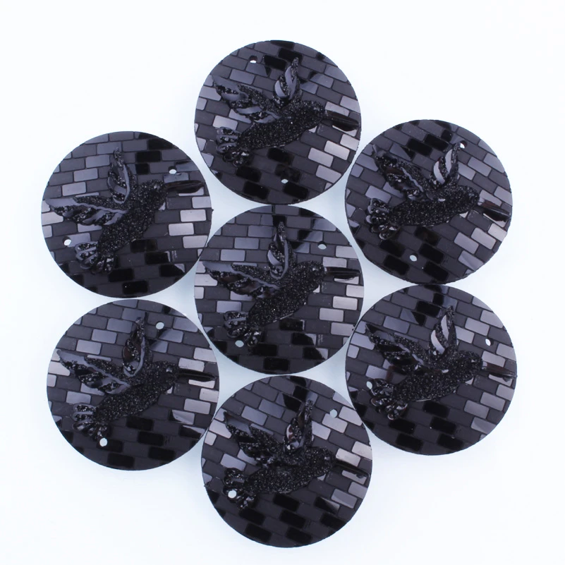 Taidian плоская задняя сторона Стразы кабошон 25 мм родное искусственное Пришивание