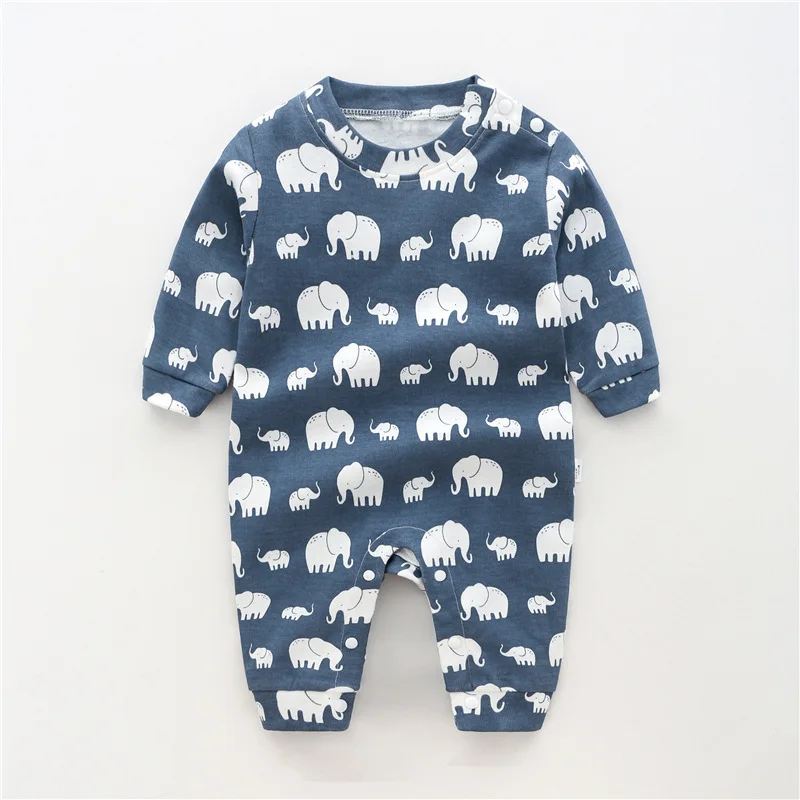 Осенне весенние комбинезоны для новорожденных одежда мальчиков и девочек