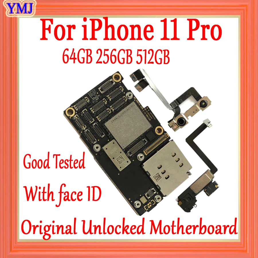 

С системой IOS, поддержка обновления для iphone 11 pro, материнская плата 5,8 дюйма, 64 ГБ, 256 ГБ, 100% оригинал, с/без Face ID, Бесплатный логический кабан icloud