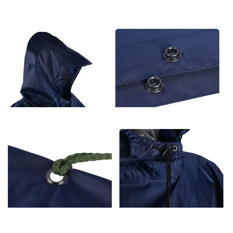 MENFLY темно синий армейский зеленый дождевик для альпинизма походов женский