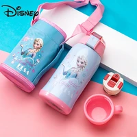 disney vacuum 316 stainless steel childrens hot water bottle elsa straw cup gift box vacuum flasks thermoses