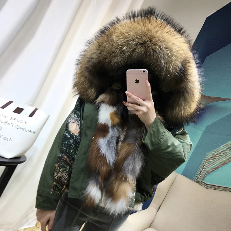 2019 съемный пуховик из лисьего меха меховое пальто для женщин рукав летучая мышь