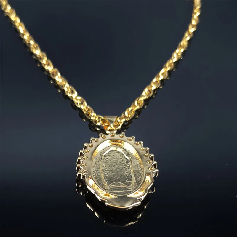 2021 благословенная девственная Мария циркон медь Нержавеющая сталь ожерелье для