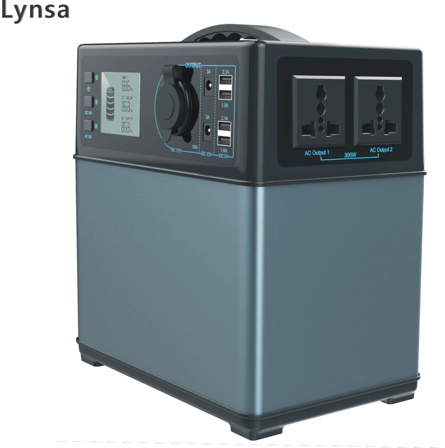 Внешняя портативная электростанция с емкостью аккумулятора 400 Вт/ч Солнечная