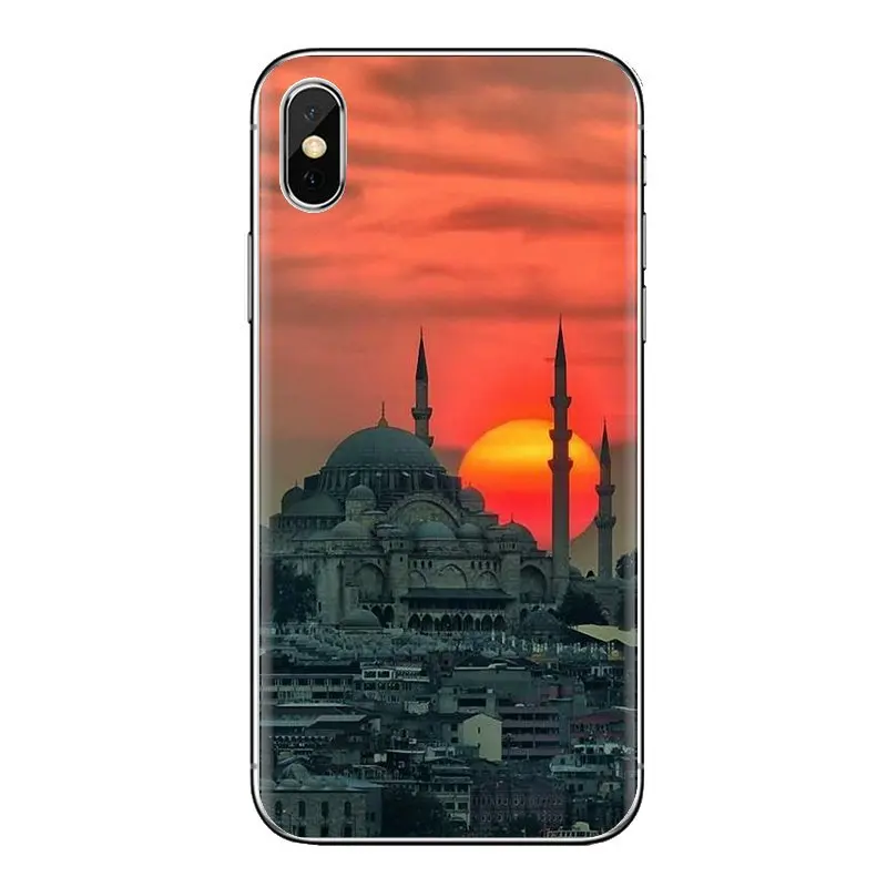 Мягкий силиконовый чехол для телефона с Пастельно-Ночной вид сцены турецкий