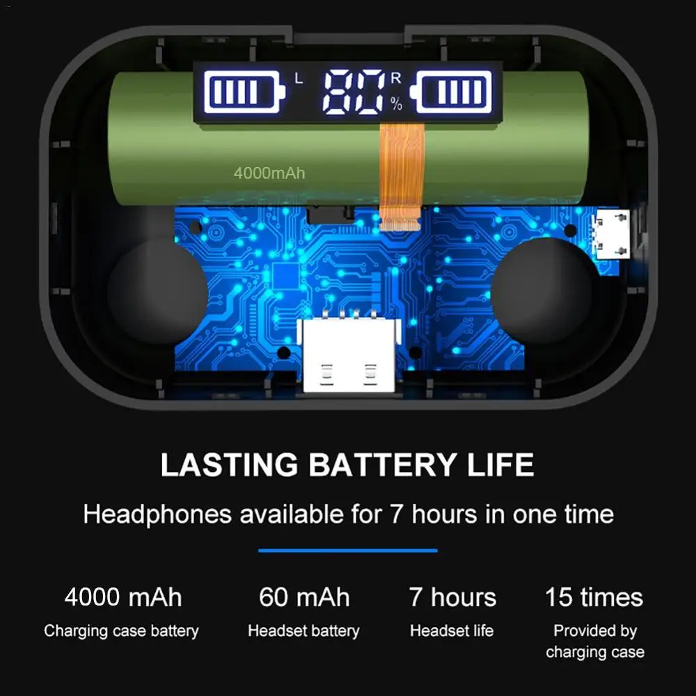 X6 Pro TWS беспроводные Bluetooth наушники IPX7 безпроводные Hifi стерео Беспроводная блютуз