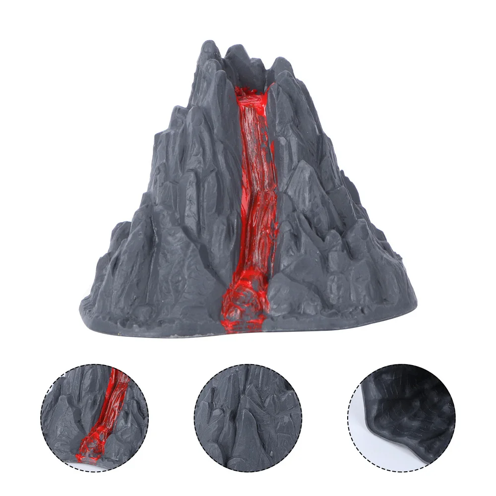 Decoraci&oacute;n volc&aacute;nica falsa, paisaje de volc&aacute;n, adorno de simulaci&oacute;n, modelo de juguete, 10 Uds.-0
