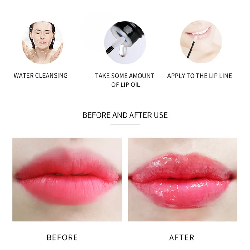 Увлажняющий блеск для губ долговечный сексуальный большой прозрачный