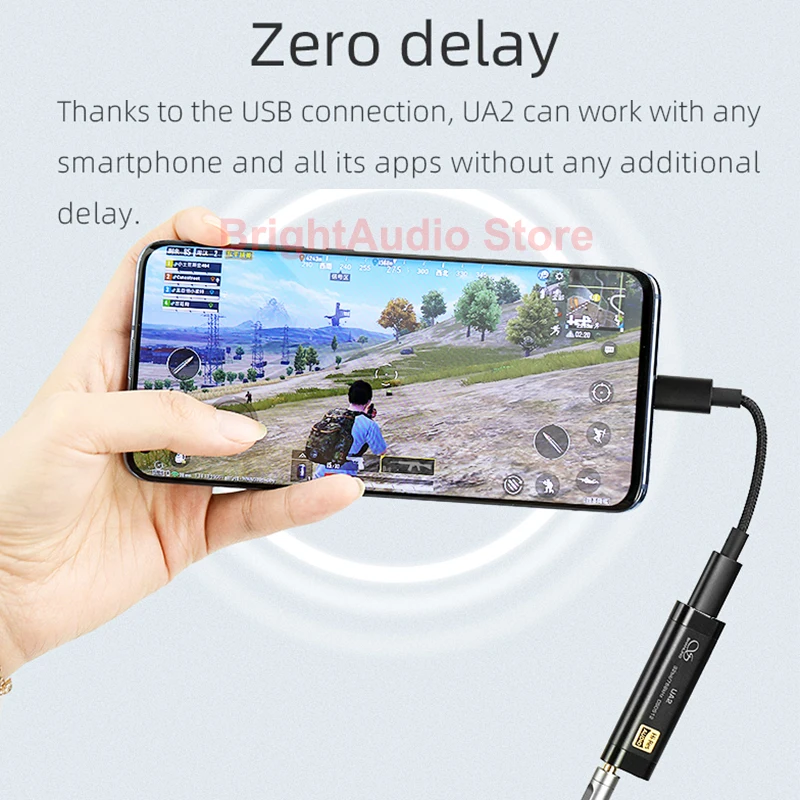 Портативный аудиокабель Shanling UA2 ES9038Q2M Hi Fi USB ЦАП 2 5 мм сбалансированный выход 3 PCM768