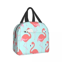flamingo cooler lunch box portable insulated lunch bag thermal food picnic lunch bags