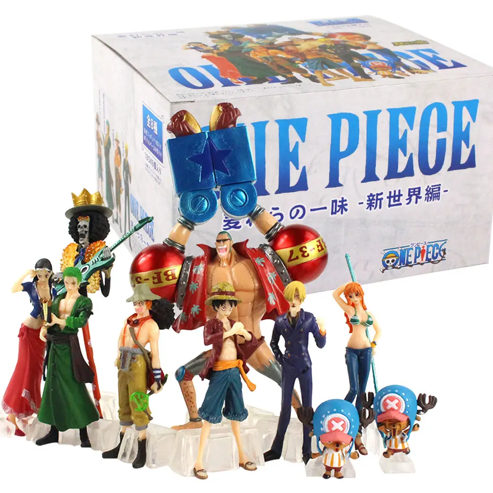 Экшн фигурки из японского аниме Коллекция 10 шт./компл. Луффи вместе с нами