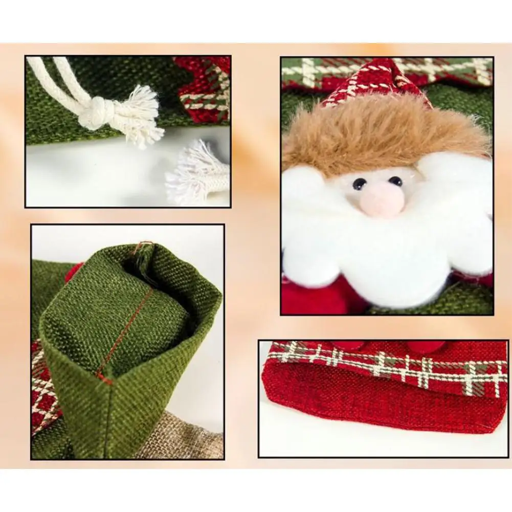 1 шт. Рождественская Крышка для бутылки вина с Санта Клаусом домашнего ужина