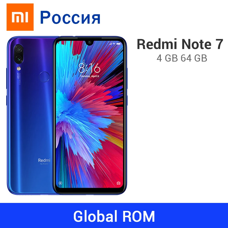 Глобальная прошивка Xiaomi Redmi Note 7 4GB 64GB Note7 48MP двойная камера Snapdragon 660 Octa Core 6 3 &quot4000