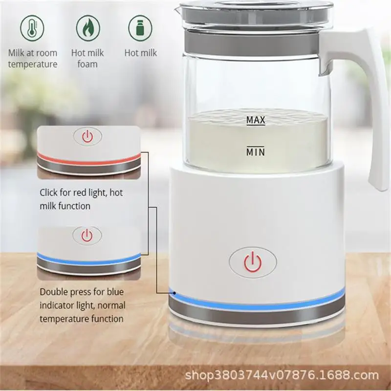- Full Automatic Magnetic Levitation Household Cold And Hot Milk Foam
Machine Separate Glass Handheld Household Appliances