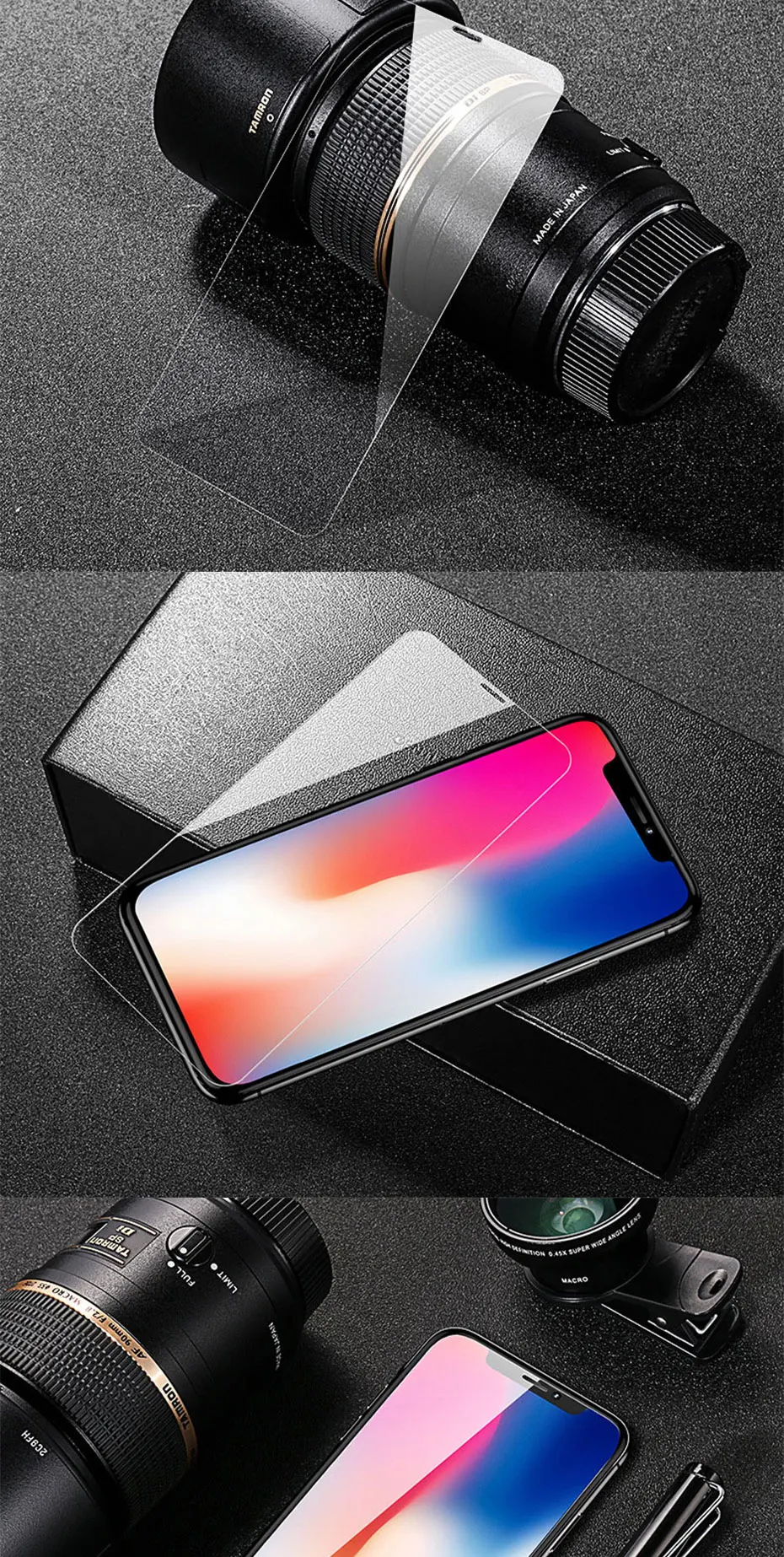 Tempered Glass For iPhone 11 7 8 6 6s Plus Screen Protector Protective Glass For iPhone 11 pro X XR XS Max XR 11 Pro Max Glass