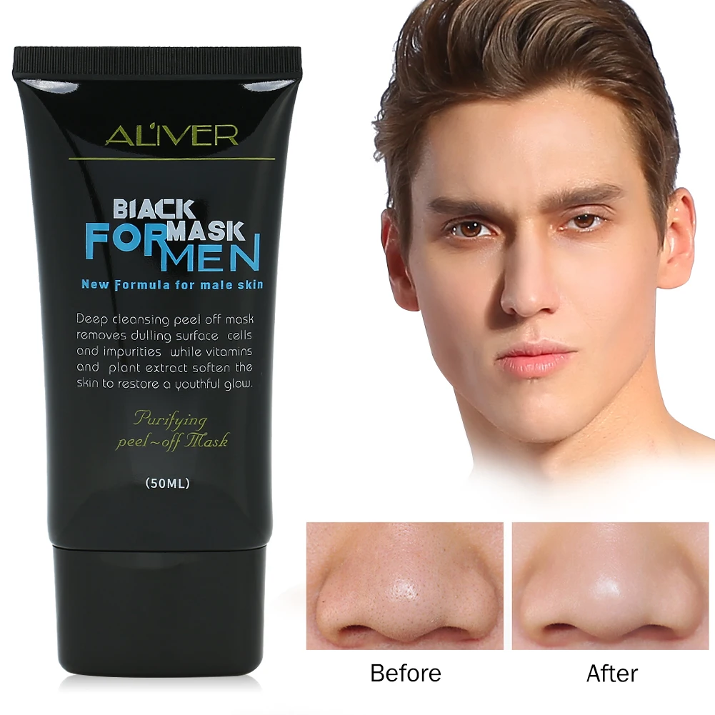 Мужская всасывающая черная маска для лица Acne Treat men ts осветляющая Очищающая Удаление угрей глубокое очищение для акне уход за шрамами на коже