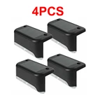 Светодиодные уличные лампы на солнечной батарее, водонепроницаемый настенный светильник для дорожек, лестниц, садового ландшафта, лестничная площадка освесветильник для балкона, заборсветильник, 4 шт.