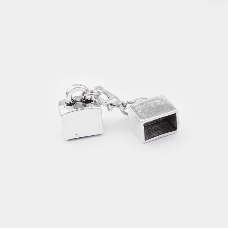 5 sets Zinc Alloy Clasp Lobster Clasps Hook End Caps Connectors For 5/6/7/8/10mm Leather Cord Bracelet Necklace Jewelry Making