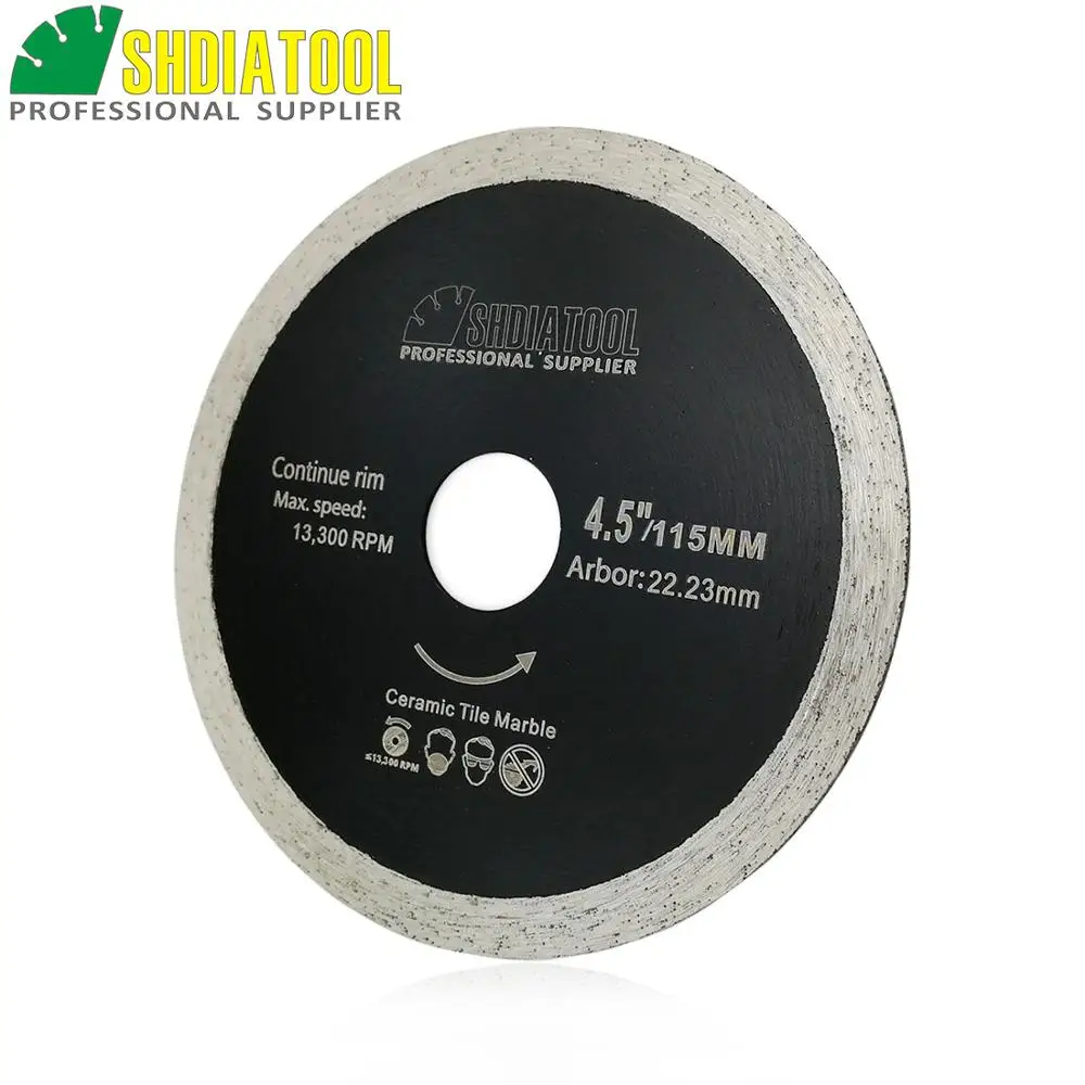 SHDIATOOL 2 шт 4 5 &quot/115 мм Горячий-прессованный непрерывный Rim резак Алмазный лезвия