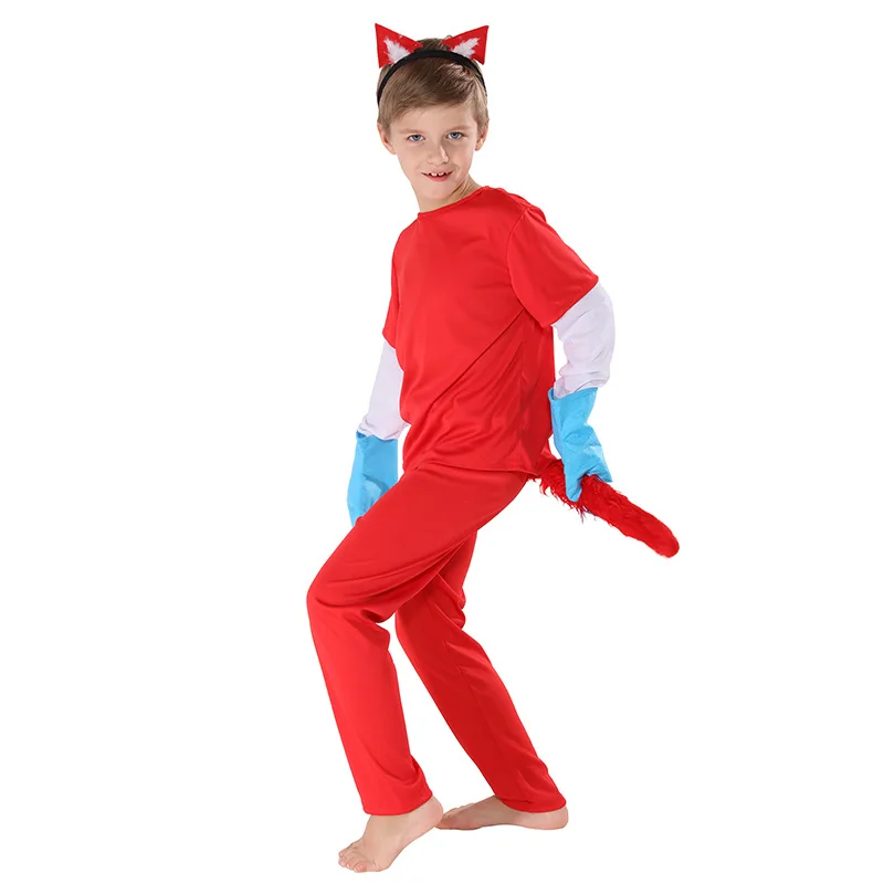 

Red kid fox jumpsuit Holiday Halloween Costume Kid Christmas Easter Cosplay Costume fox cosplay costume