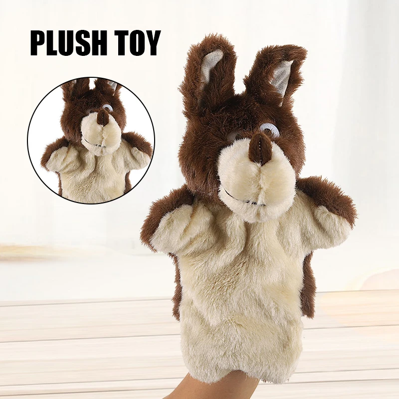 

New Cute Plush Hand Puppet Pretend Playing Doll Soft Animal Puppet Parent Child Interaction Toy Christmas Gift