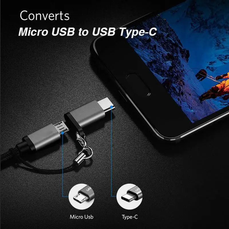 1 шт. мобильный телефон адаптер Micro USB к C Huawei Samsung Galaxy Тип Адаптер разъем A7 Microusb для