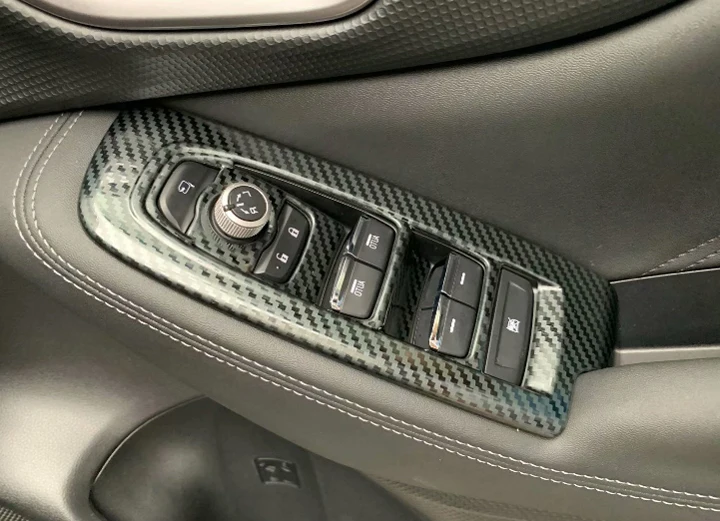 Правый руль для Subaru Forester SK 2018 2019 Стильная крышка из углеродного волокна дверного