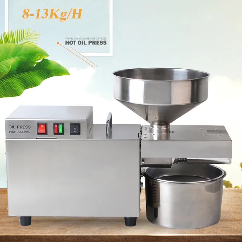 Oil Presser Stainless Steel Temperature Control Coconut Kernel Peanut Butter Press Machine