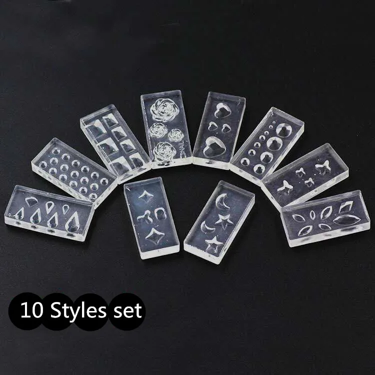 3D резная силиконовая форма для ногтей штамповка Камелия/оболочка/галстук