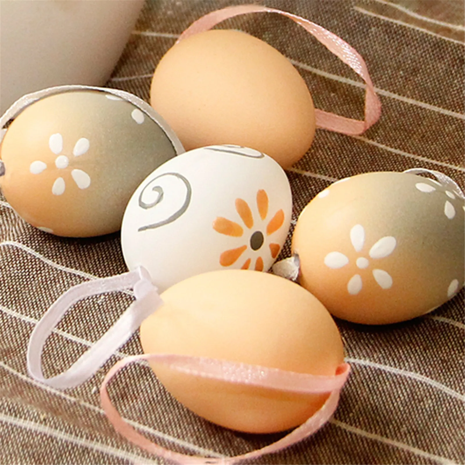 6/9/10 шт. пасхальные яйца из пены Happy Easter украшения ручной росписью для рукоделия